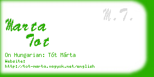 marta tot business card