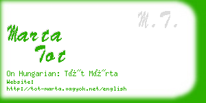 marta tot business card